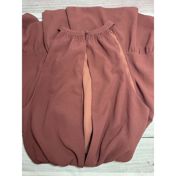 Aritzia Wilfred Effet Mini Dress Size XS BROWN - Picture 6 of 12